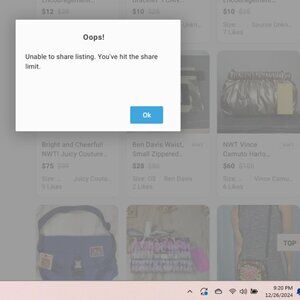 POSHMARK WANTS YOU TO SHARE BUT STOPS YOU WHEN YOU REACH AN Unknown LIMIT?!?!?